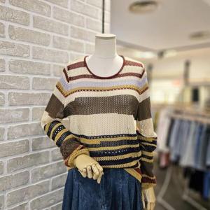 [레코브]LC31E9KN532X_멀티 스트라이프 니트