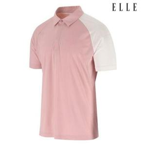 엘르골프 세이브존01 남성 소매 라글란 배색 폴로 티셔츠 6J35258 400