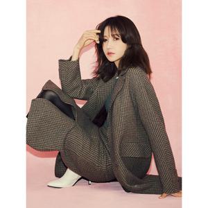 [올리비아로렌]체크 싱글 핸드코트____VOCEA3WA221