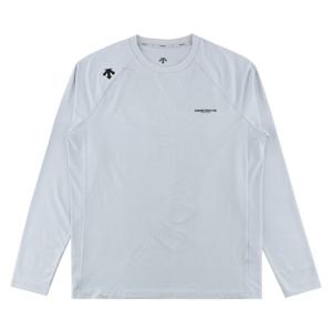 데상트 남성 자가드 긴팔티셔츠 SP321TTL71GRY