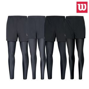 [윌슨]윌슨 남여 투인원 레깅스바지 런닝 운동 야구 헬스