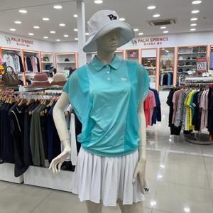 [팜스프링스]메쉬 슬리브리스 냉감 티셔츠 stsl222269_DG