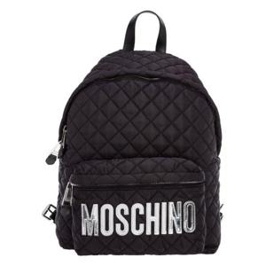 Moschino 로고 패치 퀼팅 백팩 B76088201 4555 TP934733890