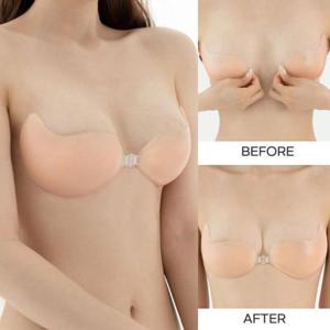 앞후크 접착브라 실리콘 누드브라 오프숄더 끈없는브라