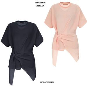 [미니멈]MD 랩 리본 라운드 티셔츠 MD MYBAJI4160 M_CJ