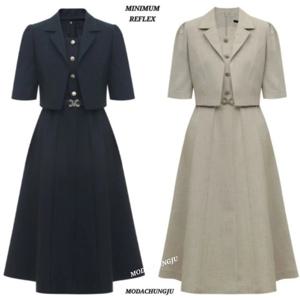 [미니멈]MD 자켓 슬리브리스 원피스 셋트 MD MYBAWO6030_CJ