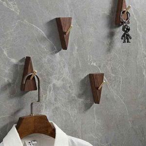 삼각나무벽걸이 우드 후크 원목 걸이 Z17020