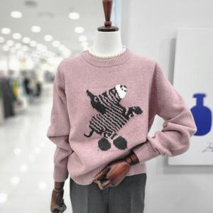 [비지트인뉴욕]울 니트풀오버  프린팅포인트티셔츠 VB1LK601_US