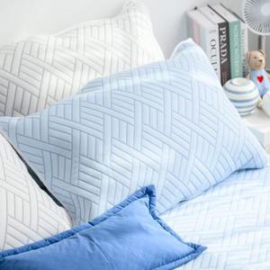 해피니 베개커버 엘리오 듀라론 3중직 냉감베개커버 밴드형 50x70 (블루)