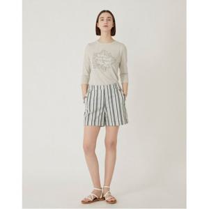 [올리비아로렌]롤업 스트라이프 쇼츠__VVBDSYF7131