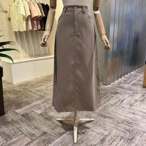 [ab.f.z]AOZ5HS37G_H라인 뒤트임 롱 스커트