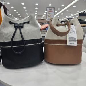 [엘르골프]여성 봄 배색본딩 포인트 버킷백6K27502_DJ