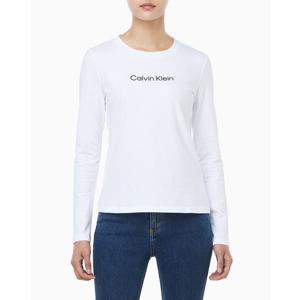 [캘빈클라인 진]여성 L/S 스탠다드 로고 슬림 크루넥 티셔츠 47D281G