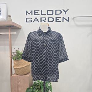 [멜로디가든]멜로디가든 패턴쉬폰 블라우스 M25M5B113_SH