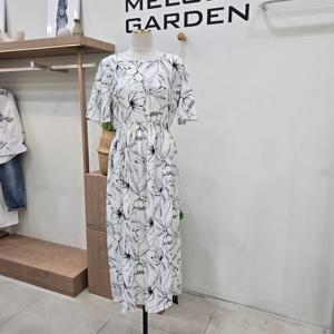 [멜로디가든]멜로디가든 큰꽃 허리밴딩 원피스 M25M5O114_SH