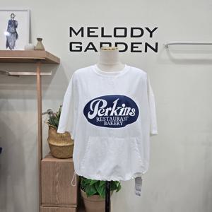 [멜로디가든]바스락 반팔 맨투맨 티셔츠 M25M5B104_SH