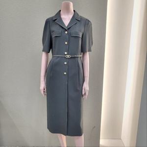 [꼼빠니아]카라넥 벨티드H라인 원피스 CAFU5-WOP220_IC