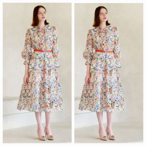 [미니멈]플라워 패턴 쉬폰 원피스(MYCAWO8150)_IC