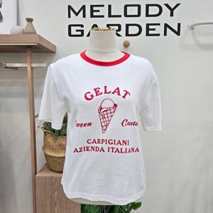 [멜로디가든]젤라또 크롭 티셔츠 M25M5T132_SH