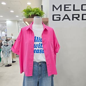 [멜로디가든]주머니자수 셔츠 M25M5B109_SH