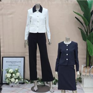 [미니멈]MD 카라넥 배색 자켓 MD MYBAWJ3180 Z_CJ