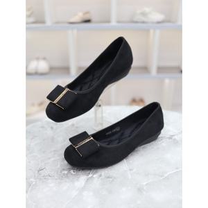 [블리아르]스웨이드 리본장식 기모안감 로퍼 플랫 3cm BLMD28559