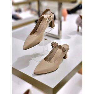 [미소페]여성 심플 베이직 슬링백 힐 5CM 112112018 핑크_DJ