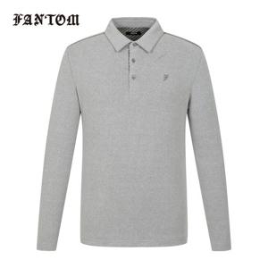 [팬텀] 남성 버드아이 투톤 조직 기모 카라 긴팔티셔츠 211E3TO105_MG