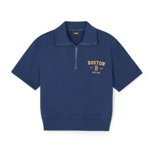 MLB W 바시티 반집업 반팔 맨투맨 A5 3FRSV1843 43NYS 50CRD