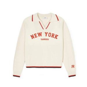 MLB 여성 바시티 슬릿 카라 스웨터 풀오버 A5 3FKPV0141 50CRD