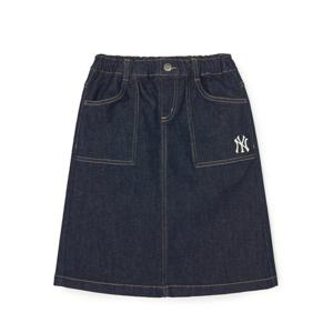 MLB 키즈 바시티 데님 스커트 NY A7 7FSKB0341 50NYS