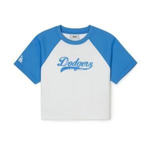 MLB 여성 바시티 라글란 크롭 티셔츠 A5 3FTSV1343 07IVS 50IVS