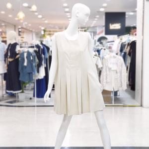 [ab.f.z]라운드 플리츠 민소매 미디 원피스 FSPZZ5O31F