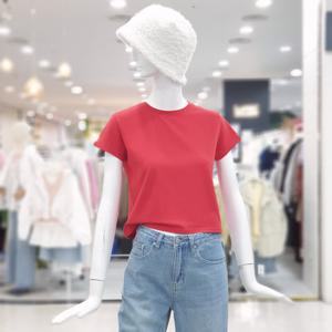 [ab.f.z]라운드 보들 모달 크롭 반팔 티셔츠  FSPZZ5K31G