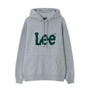 LEE 부클 트위치 로고 기모 후드 HH LE2404HD05 GR