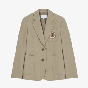 시티브리즈 울 프레피 와펜 포인트 자켓 BB CTG3JK04 BE NV