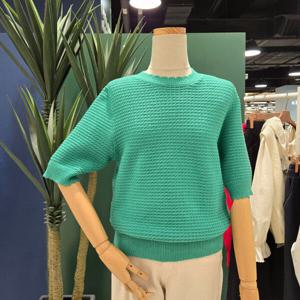 [멜로디가든]까미오 5부 니트티 (M25S2K109 그린)_CA