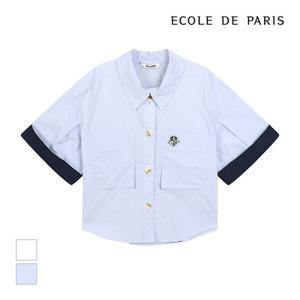 [에꼴드파리][에꼴드파리] 빅포켓 와이드소매 셔츠_RB25WBA001Z