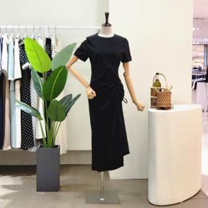 [포커스]  FM3D7OP02996_사이드 스트링 A라인 롱원피스