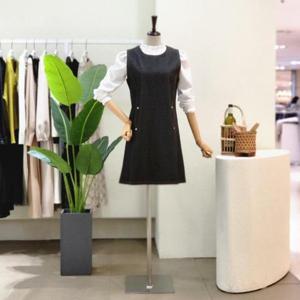 [포커스]  FS3B9OP5334_데님 민소매 A라인 원피스