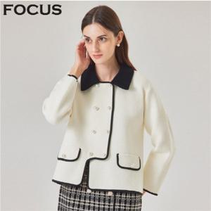 [포커스]포커스 더블진주버튼카라배색자켓_VF3F1JK1241