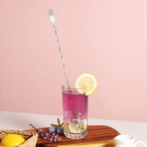 [리빙라이크]쿡코 스텐 칵테일 롱스푼 머들러30cm(포크겸용)