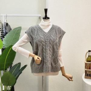 [포커스]  FW3K9VT5680_다이아 브이넥 니트 베스트