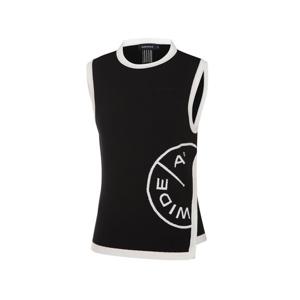 [와이드앵글]여성 CO 심볼 원포인트 스웨터 베스트 WWU23K12Z1