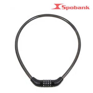 자전거필수품 자전거 강철 와이어 4자리안전번호 자물쇠 12x900mm