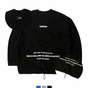 [파파브로]스트링 디테일 프린트 맨투맨 DMG-TSA-Q4129920