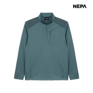 네파 [택가 89,000] 남성 봄 마운틴 블록 메쉬 긴팔 집업 티셔츠 7K15403