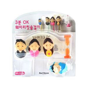 우일 3분OK 훼미리 칫솔걸이 (7598) -O