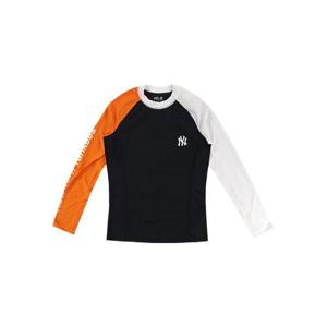 MLB 공용 래글런 양소매 배색 래쉬가드 31SWC2931-50L