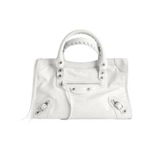 발렌시아가 르 시티 백 스몰 옵틱 화이트 8114422AA9S9104